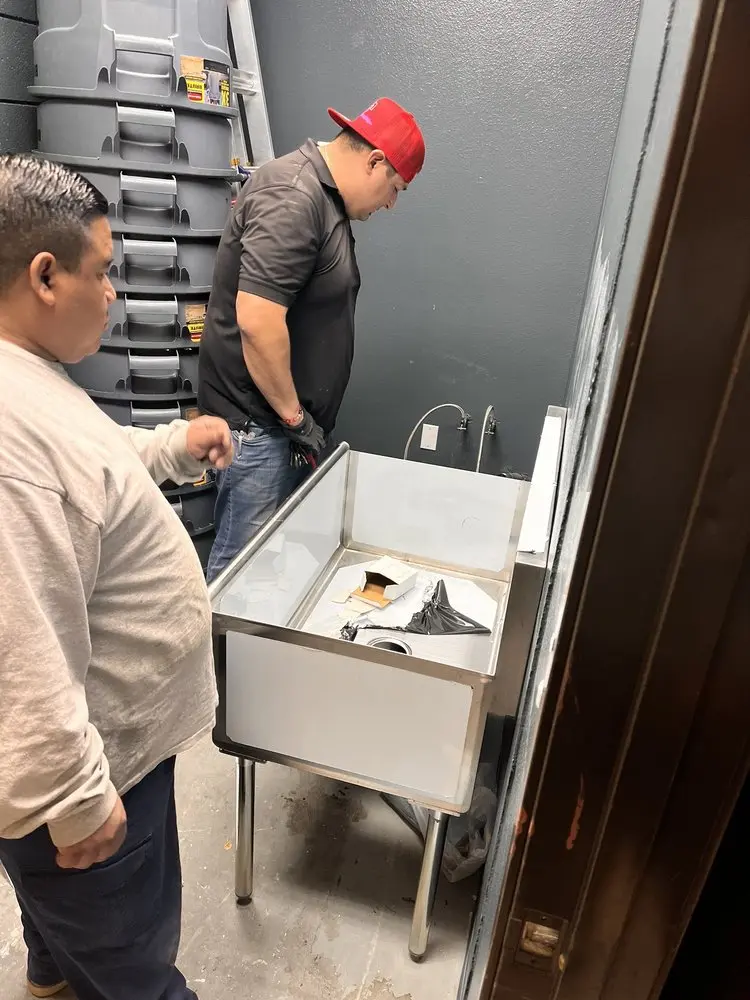 Commercial plumbing and sink installation in Beaverdam
